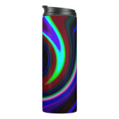 Swirl Retro Neon Thermosbeker (Geroteerd rechts)