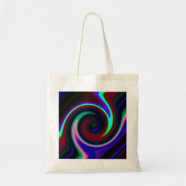 Swirl Retro Neon Tote Bag