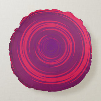 Swirl round throw pillow rond kussen