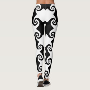 Swirl Shapes Keltisch als aanpasbare leggings