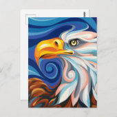 Swirl Spirits Eagle Briefkaart Spirit Power Animal (Voorkant / Achterkant)