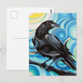 Swirl Spirits Raven Briefkaart Spirit Power Animal (Voorkant / Achterkant)