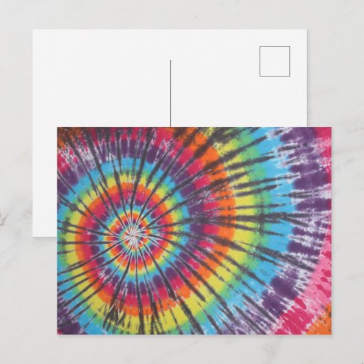 Swirl Tie Dye Briefkaart (Voorkant / Achterkant)
