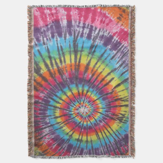Swirl Tie Dye Deken (Voorkant Verticaal)
