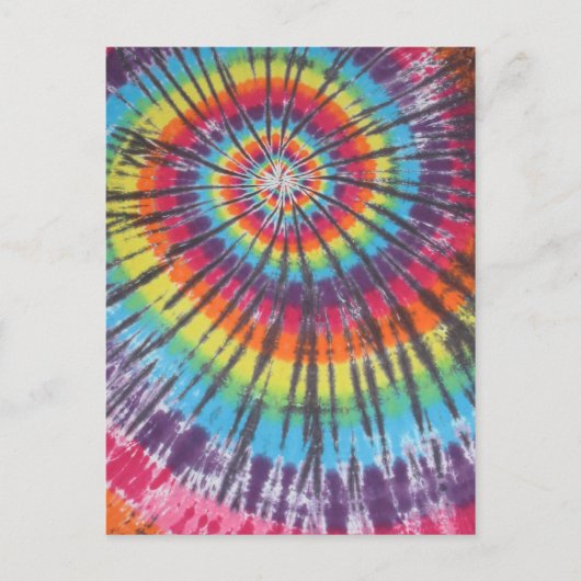 Swirl Tie Dye Feestdagenkaart (Voorkant)
