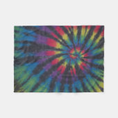 Swirl Tie Dye Fleece Deken (Voorkant (Horizontaal))