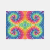 Swirl Tie Dye Fleece Deken (Voorkant (Horizontaal))