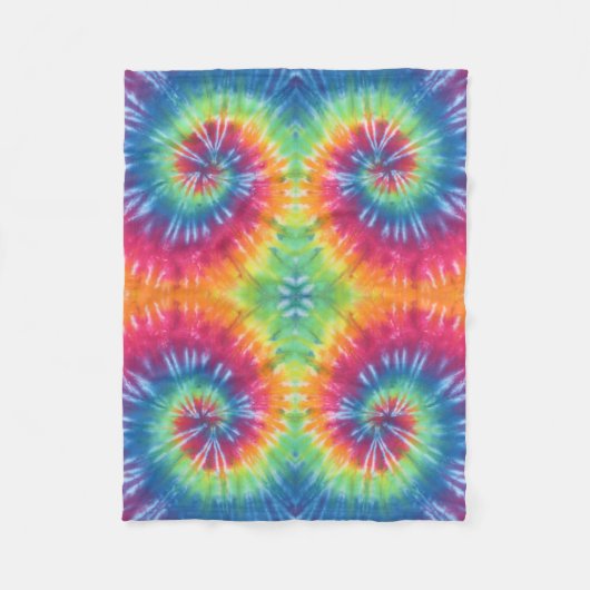 Swirl Tie Dye Fleece Deken (Voorkant)