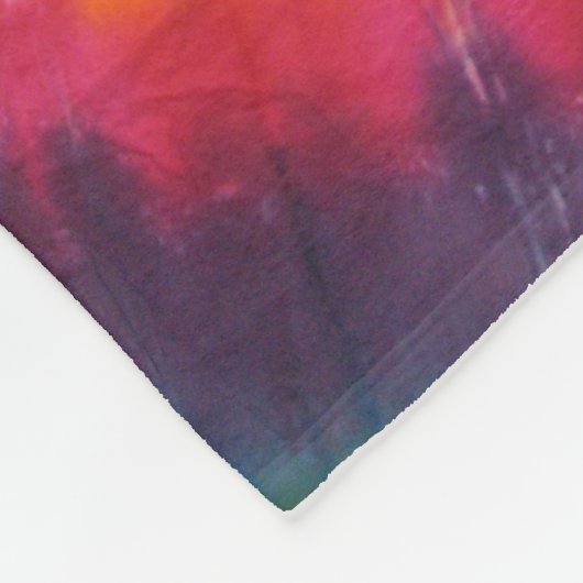 Swirl Tie Dye Fleece Deken (Hoek)