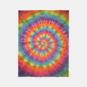 Swirl Tie Dye Fleece Deken