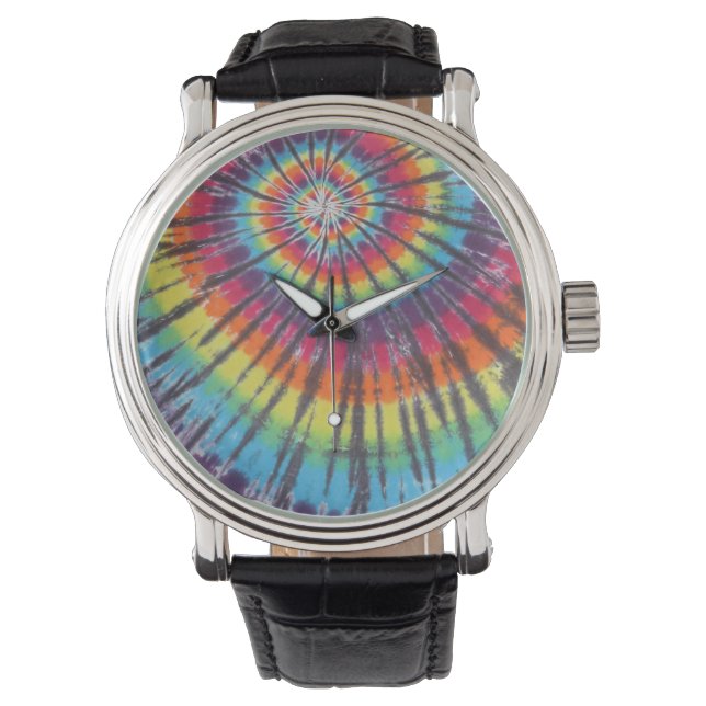 Swirl Tie Dye Horloge (Voorkant)