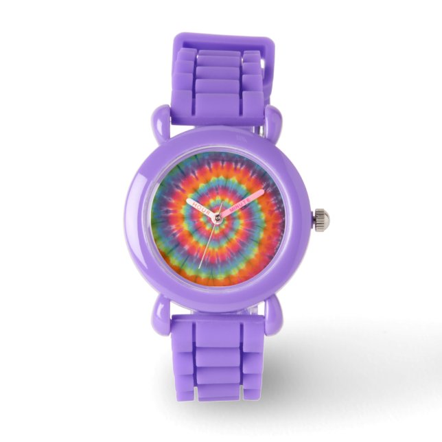 Swirl Tie Dye Horloge (Voorkant)