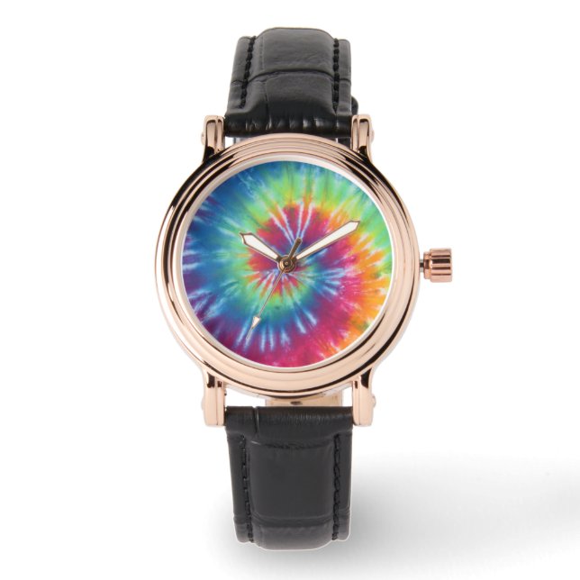 Swirl Tie Dye Horloge (Voorkant)