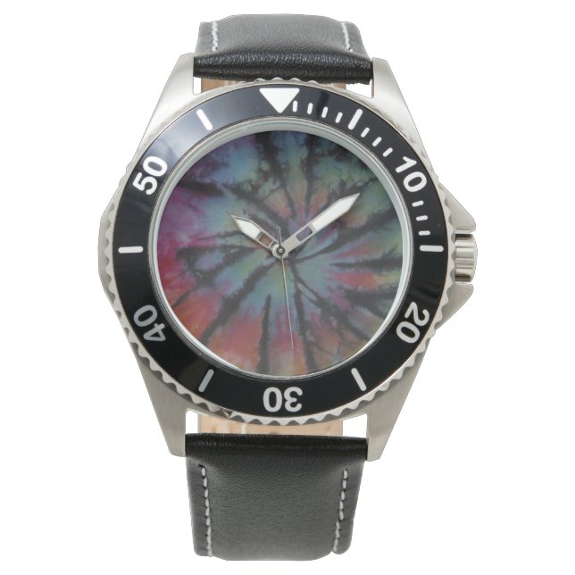 Swirl Tie Dye Horloge (Voorkant)