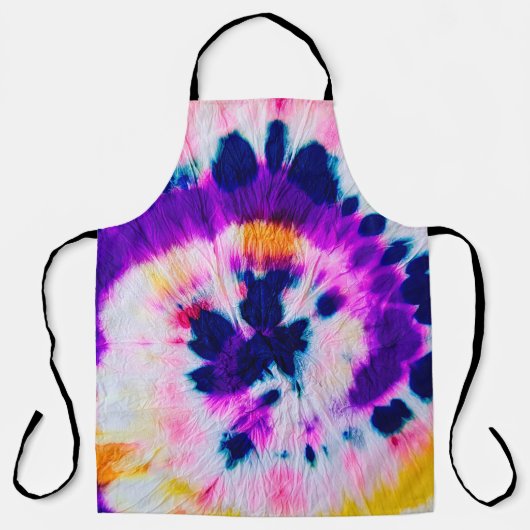 Swirl Tie Dye. Rainbow Fabric Tie Dye Boho Fashio Schort (Voorkant)