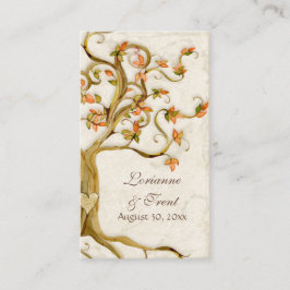Swirl Tree Roots Antiek Tan Escort Place Cards Plaatskaartje