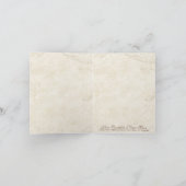 Swirl Tree Roots Antique Tan Custom Thank You Note Bedankkaart (Binnen)