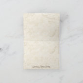 Swirl Tree Roots Antiqued Sage Thank You Note Card Bedankkaart (Binnen)