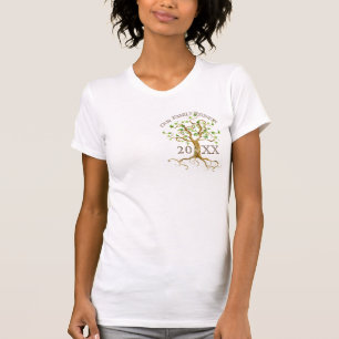 SWirl Tree Roots personaliseren gezinshereniging G T-shirt