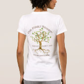 SWirl Tree Roots personaliseren gezinshereniging G T-shirt (Achterkant)