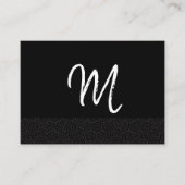Swirl Trim Scrip Monogram Visitekaartje (Voorkant)