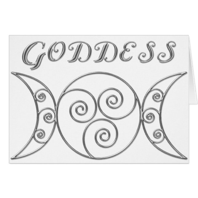 Swirl Triple Goddess Symbol (Voorkant Horizontaal)