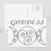 Swirl Triple Goddess Symbol Briefkaart (Voorkant / Achterkant)