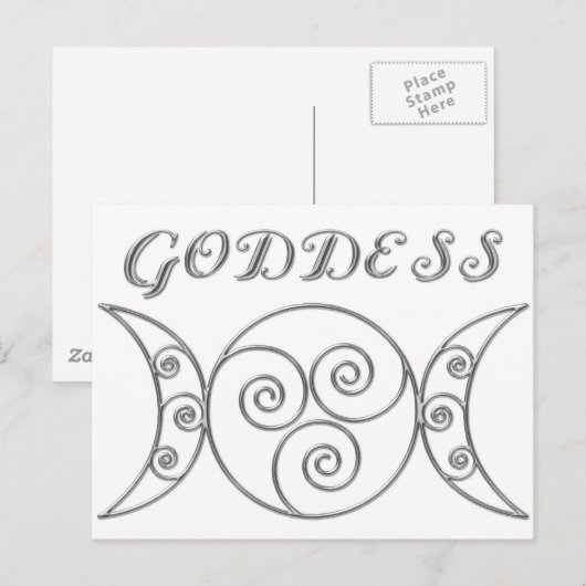 Swirl Triple Goddess Symbol Briefkaart (Voorkant / Achterkant)