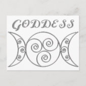 Swirl Triple Goddess Symbol Briefkaart (Voorkant)