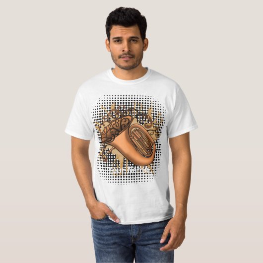 Swirl Tuba t-shirt (Voorkant volledig)