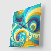 Swirl Vierkante Klok (Hoek)