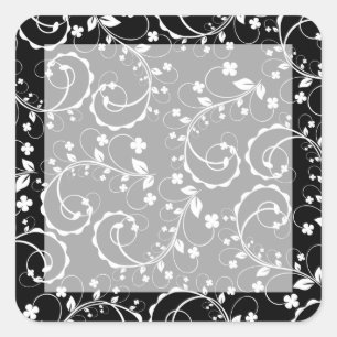 swirl vierkante sticker