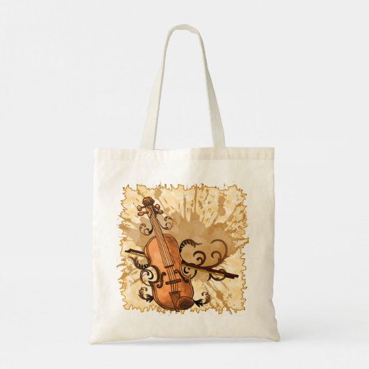 Swirl Violin canvas tas (Achterkant)