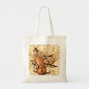 Swirl Violin canvas tas