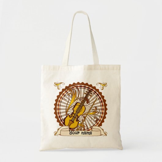 Swirl Violin canvas tas (Voorkant)