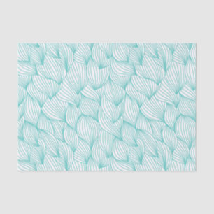Swirl Wave Sky Blue Seamless Patroon Tissuepapier