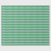 Swirl Wave Stripe Lila groen inpakpapier (Vlak)