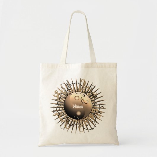 Swirl Yin Yang Canvas tas (Voorkant)