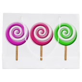 Swirled Lollipops Gift Bag Large Cadeautasje (Achterkant)