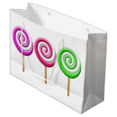 Swirled Lollipops Gift Bag Large Cadeautasje (Voorkant Gekanteld)