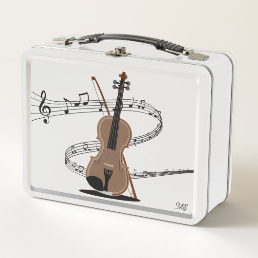 Swirled Music Personeel en Viooltekening | INITIAL (Voorkant)