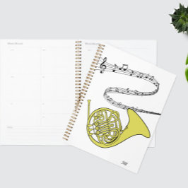 Swirled Music Personeel Franse hoorntekening & Ini Planner