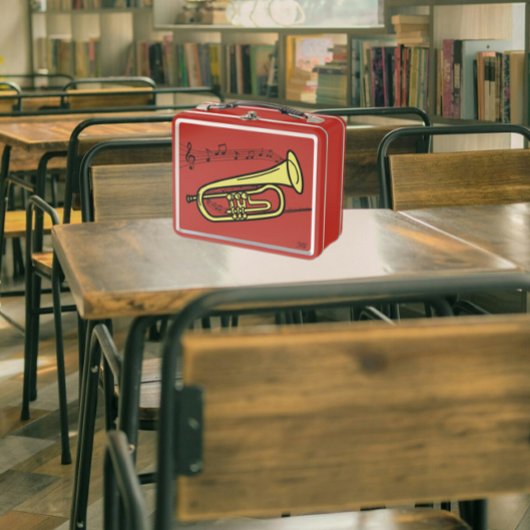 Swirled Music Personeel Trompet Tekening | INITIAL