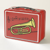 Swirled Music Personeel Trompet Tekening | INITIAL (Achterkant)