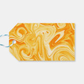 Swirled Paint Art Colorful Modern Artisan Fun Cadeaulabel (Achterkant Horizontaal)