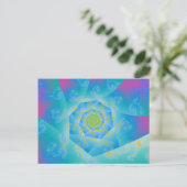 Swirley Cue Briefkaart (Staand voorkant)