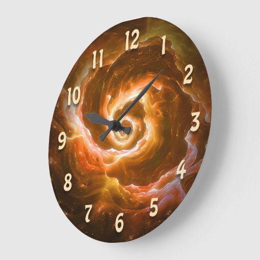 Swirling Alien Blob met Glow Effect Grote Klok (Hoek)