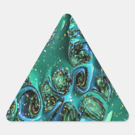 Swirling Blue Abstract Sticker