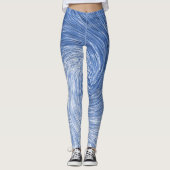 Swirling Blue...... Leggings (Voorkant)