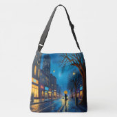 Swirling City Night Canvas tas (Achterkant)